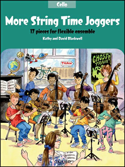 【輸入楽譜】ブラックウェル, Kathy & ブラックウェル, David: モア・ストリング・タイム・ジョガーズ: フレキシブル・アンサンブルのための17の小品 - チェロ