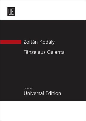 【輸入楽譜】コダーイ, Zoltan: ガランタ舞曲: スタディ・スコア