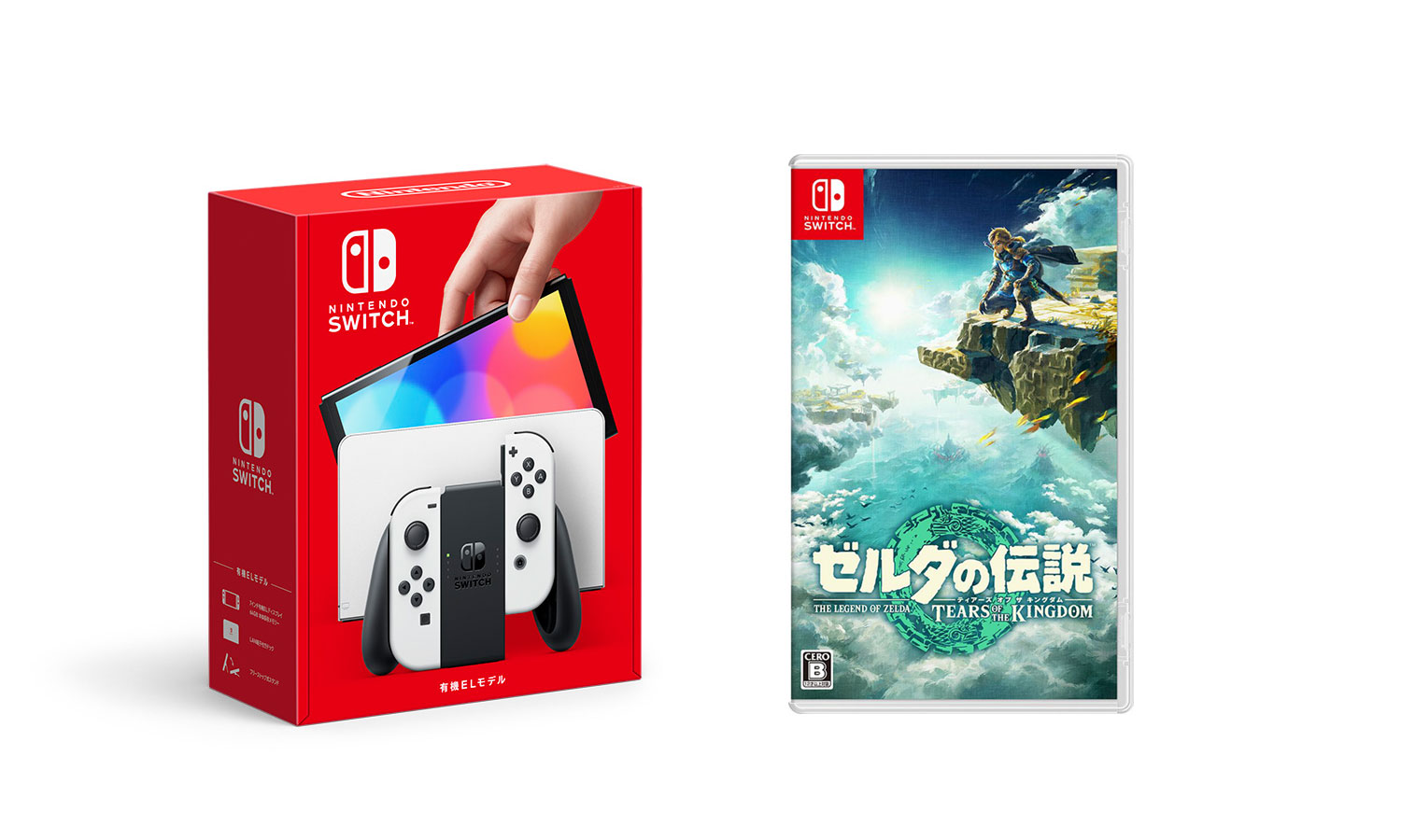 【セット商品】Nintendo Switch（有機ELモデル） Joy-Con(L)/(R) ホワイト ＋ ゼルダの伝説 Tears of the Kingdom