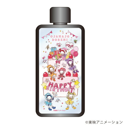 フレームスクエアボトル「おジャ魔女どれみ」01/一枚絵デザイン どれみお祝いver.(グラフアート)【グッズ】