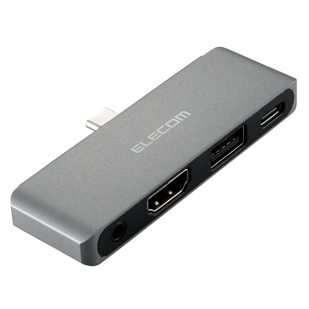 USB Type-C直挿しドッキングステーション/USB PD対応/充電用Type-C×1/USB-A×1/HDMI×1/オーディオ×1/サポート要アタッチメント付き/シルバー DST-C25SV