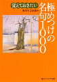 会心の一句を作ったつもりなのに、誰それの句にすでにある、と言われたら…。皆が知っている名句は基本として覚えておきたいもの。また、名句を覚えておけば、その秀逸な言い回し、思いもかけない発想法が句を作るときに役立つ。「人間」「生活」ほか、子規から現代までの句をテーマ別に編集。著名俳人や句集、切れや切字、技法などの必須知識、難読季語クイズや間違いやすい文法の解説も収録した、実作者必携の名句集。