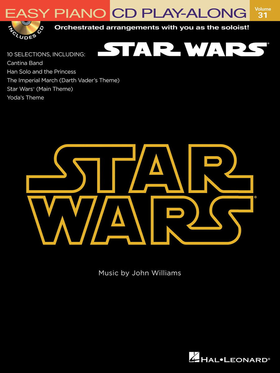 【輸入楽譜】ウィリアムズ, John: やさしく弾けるピアノ・プレイ・アロング 第31巻: スター・ウォーズ(オーディオ・オンライン・アクセスコード付)