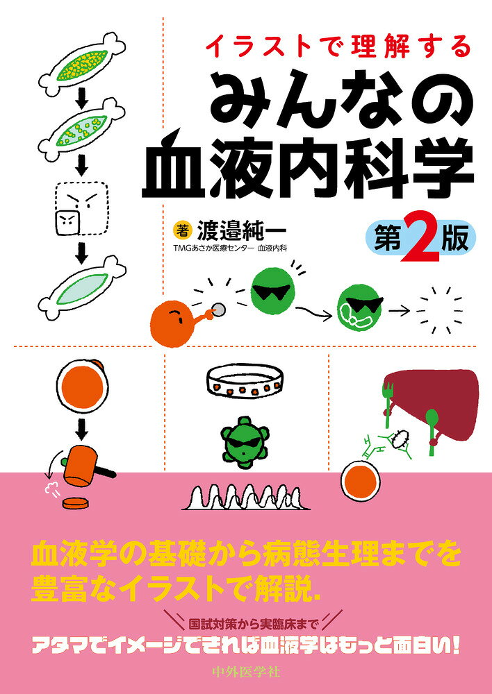 刊行以来好評をいただいている書籍が8年ぶりに改訂された．血液学の基礎から病態生理までを豊富なイラストとわかりやすい文章で解説．関連するガイドラインの改訂や新規薬剤の登場，遺伝子領域の最新知見などを反映し大幅ページ増となった待望の第2版．国試対策から実臨床まで，入門書としても最適の一冊．