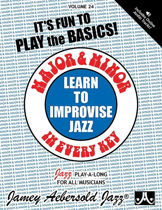 【輸入楽譜】ジェミー・アバソルト・プレイ・アロング 第24巻: MAJOR AND MINOR IN EVERY KEY(2CD付)