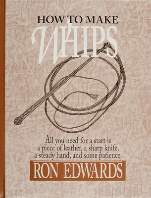 Ron Edwards was born in Australia in 1930 and brought up in the country where the small farmers still plowed with horses and harvested their half acres with sickles and scythes, while the larger properties relied on the annual visit of the steam-driven threshing machines to process their crops. By the 1940s all this had vanished, but by then Edwards had realized that the country's traditional crafts were also disappearing. He began to note some of them in drawings and text and later published these materials in his native country. How to Make Whips is the American edition of his ninth book.The first section of How to Make Whips gives instructions for a basic 8-strand whip; the second deals with the making of fine kangaroo hide whips. Other chapters explain the making of bullwhips, snake whips, and whips made from precut lace. Also included are instructions on plaiting names in whips and using plaiting designs for whip handles.