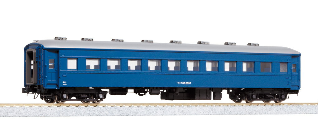 (HO)オハフ33 ブルー 【1-513】 (鉄道模型 HOゲージ)