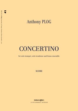 【輸入楽譜】プログ, Anthony: 協奏曲(トランペットとトロンボーンと金管楽器アンサンブル): ピアノリダクション版