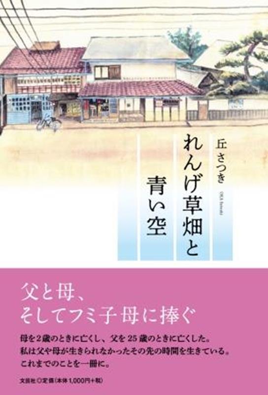 れんげ草畑と青い空
