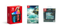 【セット商品】Nintendo Switch（有機ELモデル） Joy-Con(L) ネオンブルー/(R) ネオンレッド ＋ ゼルダの伝説 ティアーズ オブ ザ キングダム ＋ Nintendo Switch専用カードケース カードポケット24 ゼルダの伝説 ティアーズ オブ ザ キングダム