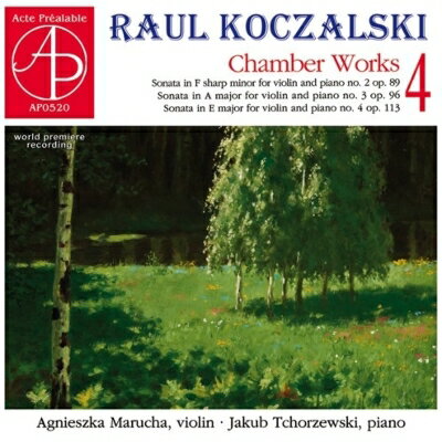 【輸入盤】室内楽作品集 第4集〜ヴァイオリン・ソナタ第2番、第3番、第4番　アグニェシュカ・マルハ、ヤクプ・トホジェフスキ