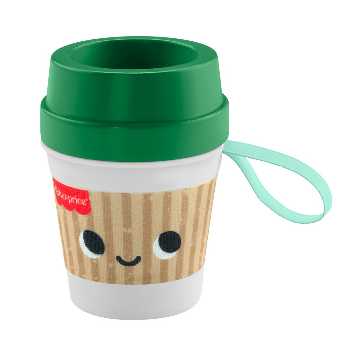 【内容】おやこでお揃い コーヒーカップ歯固めで、赤ちゃんも目覚めの一杯。フレッシュな感覚遊びで1日をはじめましょう。テイクアウト用のドリンクカップのような形状で、ガラガラや歯固めとして使えます。
カップを振ると中に入ったコーヒー豆のおもちゃがカラカラと音を立て、やわらかいフタは歯固めにちょうどいい噛みごこちです。赤ちゃんサイズのコーヒーカップは、小さな手で握って遊ぶのにぴったり。
手指の発達を促し、視覚、聴覚、触覚などの感覚も養います。画像の色やデザインは一部実物と異なる場合があります。
【原産国】ベトナム 【対象年齢】3ヶ月〜
【Brandについて】世界No1のベビー・プリスクールおもちゃブランド。フィッシャープライスは1930年にアメリカで誕生しました。以来、私たちはお子様が夢中になり、想像力を刺激するおもちゃ作りを続けてきました。フィッシャープライスのおもちゃ作りの基準は、創立当初から90年経った今でも変わりません。1、遊んで楽しいこと　2、工夫があること　3、耐久性があること　4、価値が高いこと　5、動きがあること
【フィッシャープライス】フィッシャープライスはおもちゃを通じて、アタッチメント(愛着)・五感の発達・親子のコミュニケーションを育み、お子さまが心身ともに健やかに成長できるようサポートします。また、お子さまとママパパの育児ライフがより充実した時間になることを応援します。
【安心と安全への取り組み】フィッシャープライスのおもちゃは欧州もしくは米国玩具安全基準に合わせて作られています。安全性と耐久性を重要視しているので、安心して楽しく遊んで頂けます。
【プレゼントに最適】出産祝い、誕生日などにピッタリ。 「五感」 「創造力」 「好奇心」 「思考力」を育む力をサポートします。女の子や男の子のお子様にきっと喜ばれます。【対象年齢】：0歳以上【商品サイズ (cm)】(幅×高さ×奥行）：6.7×8.9×6.7