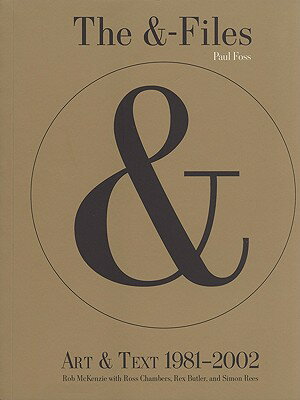 Distributed by the University of Nebraska Press for Whale and Star Press"
"" Modeled after the famed TV sci-fi series "The X-Files," "The &-Files" gathers together a covert body of documents following the long and often controversial career of "Art & Text," one of the landmark contemporary art magazines of the 1980s and 1990s. Founded in Melbourne, Australia, in 1981 by Paul Taylor (1957-92), who soon moved to New York City to make his mark as an art critic, the magazine went on to become one of a handful of international art magazines that succeeded in capturing the turmoil and passing brilliance of that period of postmodernism.
Perceived through the eyes and ears of its longtime publisher and editor Paul Foss, "The &-Files" is comprised of an open letter, a lengthy interview, two questionnaires, and other commentaries and bibliographies, offering a unique insider account of the extraordinary advantages and pitfalls of publishing an art magazine.