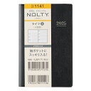 能率 2025年1月始まり手帳 ウィークリー NOLTY(ノルティ) ライツ2小型版(黒) 1141