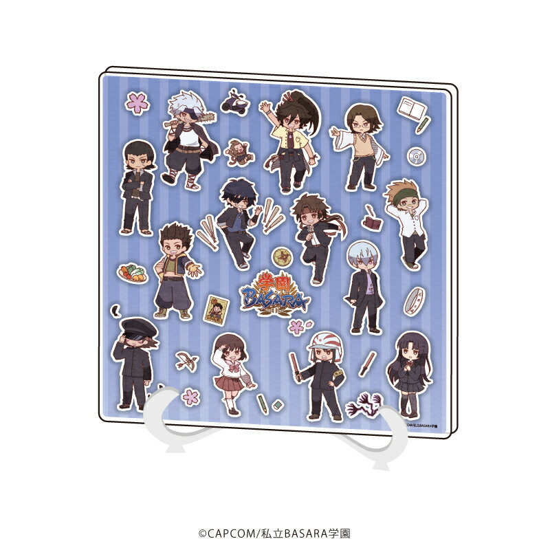 アクリルアートボード「学園BASARA」02/集合デザイン(レトロアートイラスト)【グッズ】