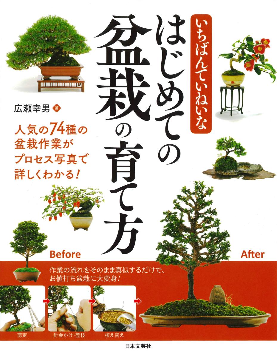 いちばんていねいな はじめての盆栽の育て方 人気の74種の盆栽作業が、プロセス写真で詳しくわかる！