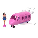 バービー(Barbie) ミニバービーランド ドリームプレーン マイクロドール1体付 きせかえ人形・ハウス 飛行機 6歳から ピンク HYF40
