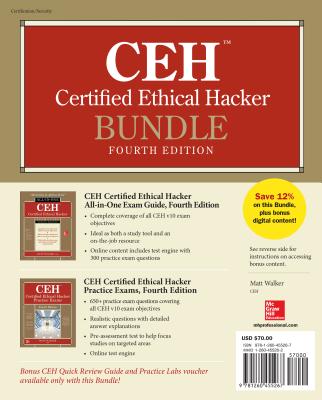 Ceh Certified Ethical Hacker Bundle, Fourth Edition [With Access Code] CEH CERTIFIED ETHICAL HACKER B [ Matt Walker ]