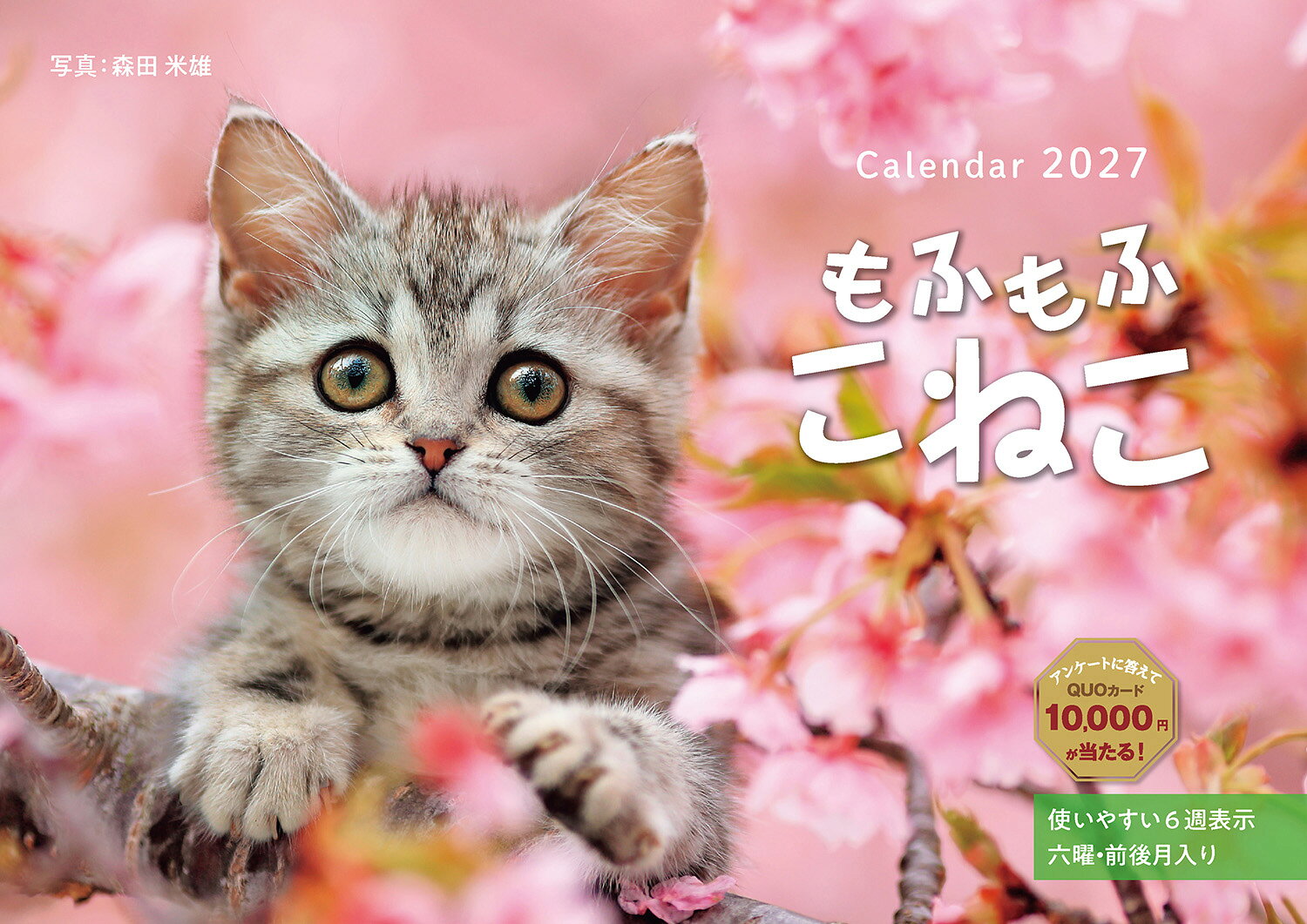 インプレスカレンダー2027 森田米雄 インプレスモフモフコネコ モリタ ヨネオ 発行年月：2026年09月16日 予約締切日：2026年07月02日 ページ数：28p サイズ：単行本 ISBN：9784295025269 本 カレンダー・手帳・家計簿 カレンダー 動物・自然