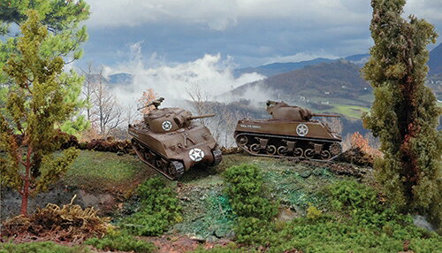 イタレリ 1/72 WW.II アメリカ軍 M4A3シャーマン75mm砲搭載型(2輌セット) 【IT7518】 (プラモデル)
