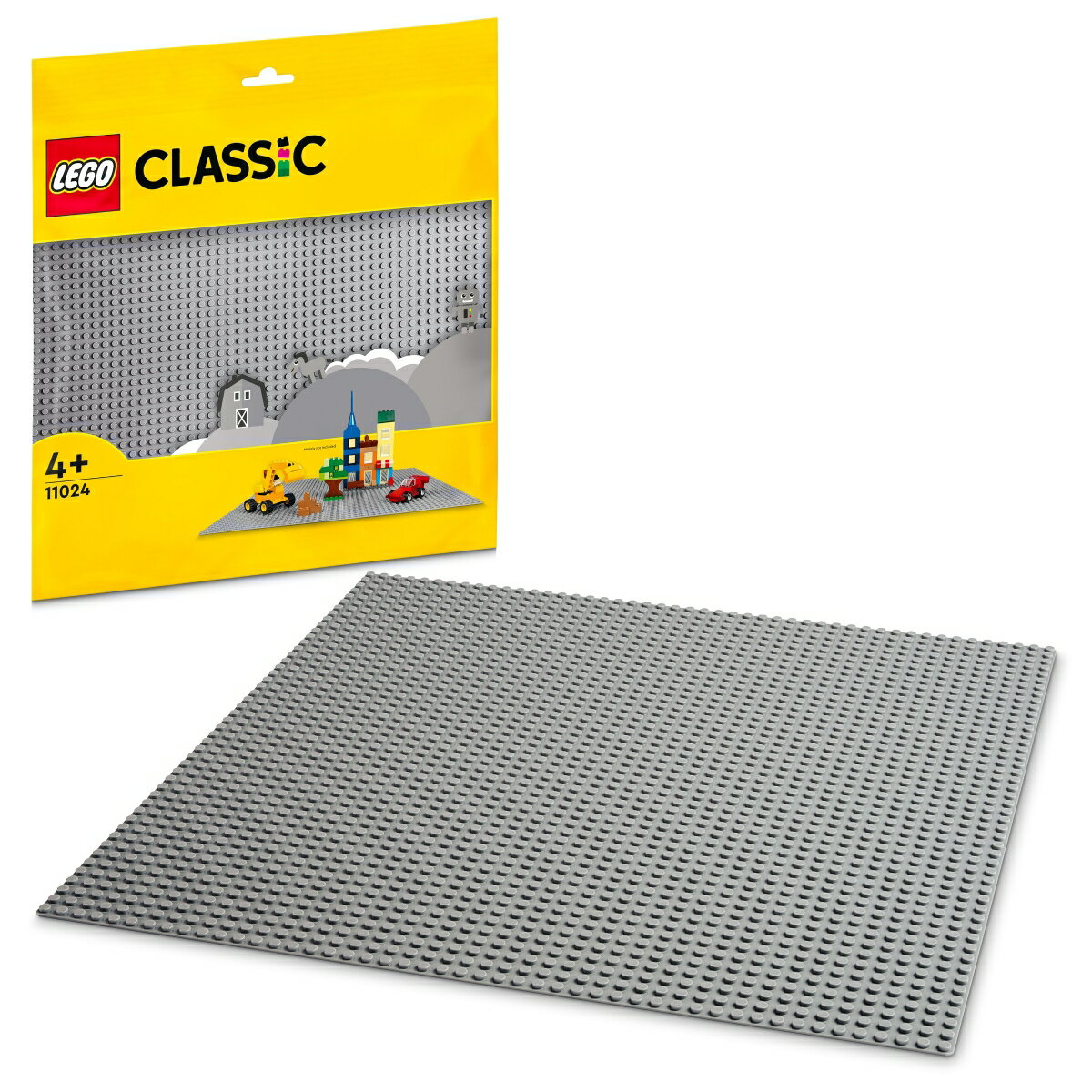 レゴ(LEGO) クラシック 基礎板(グレー) 【おもちゃ 玩具 プレゼント 誕生日 ブロック 知育 クリスマス 男の子 女の子 子供 4歳 5歳 6歳 ごっこ遊び おままごと 街づくり 】 11024
