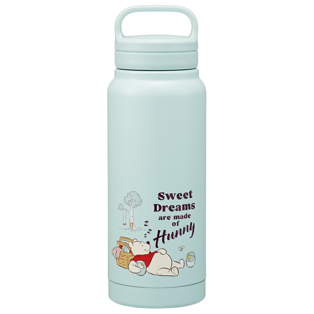 スクリューハンドル ステンレス水筒 500ml くすみカラー グリーン(1本)【スケーター】