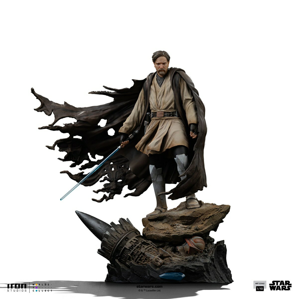 『スター・ウォーズ』【アイアン・スタジオ スタチュー】「アートスケール」1/10スケール オビ＝ワン・ケノービ（シグネチャー） (フィギュア)