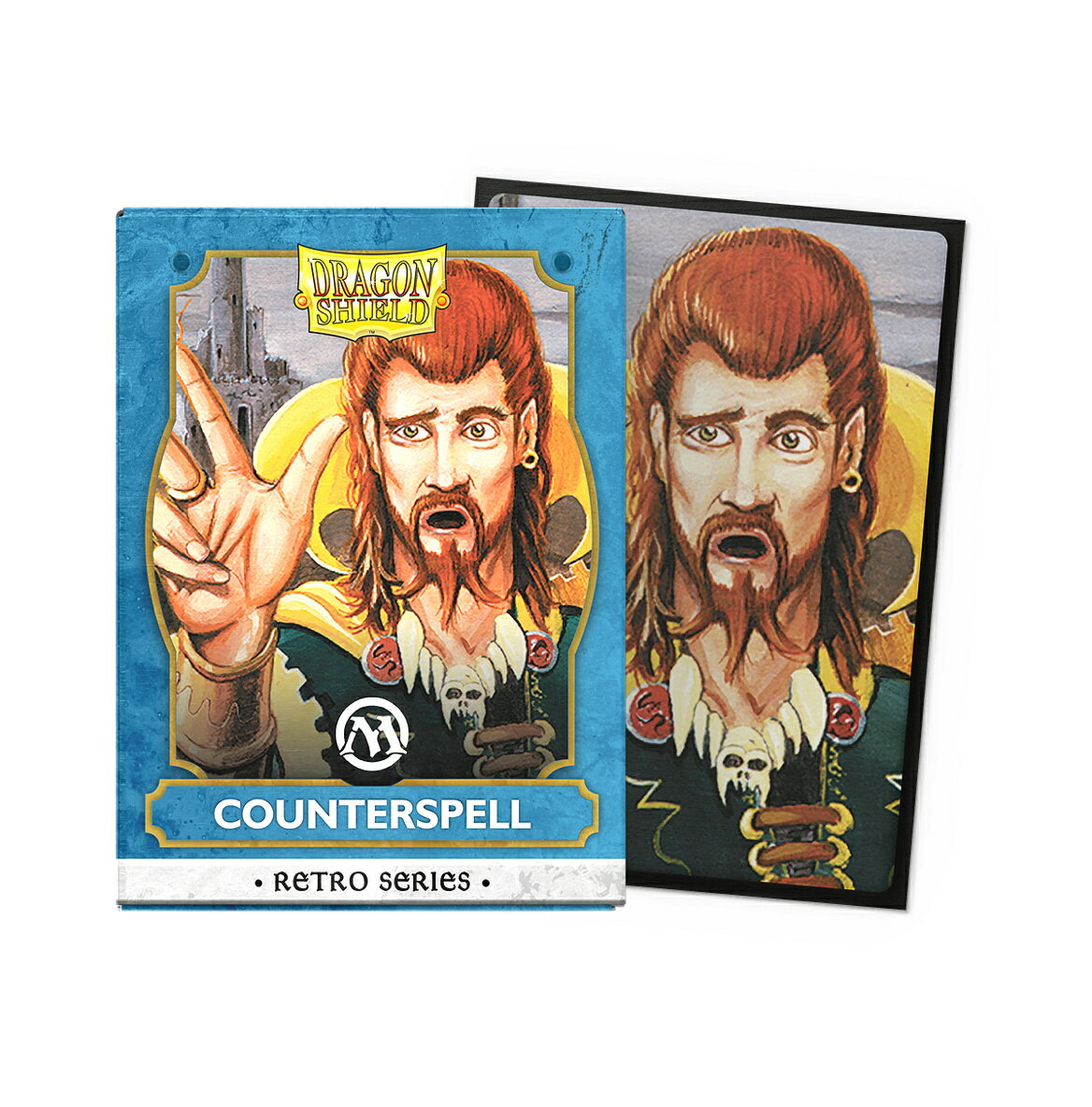 ■商品説明
大人気のMagic: The Gathering公式スリーブ「Counterspell」。
63mm×88mmサイズのカードに適したスタンダードサイズのブラッシュドアート仕様です。

1Box：10個入り
1カートン：50個入り【対象年齢】：6歳以上