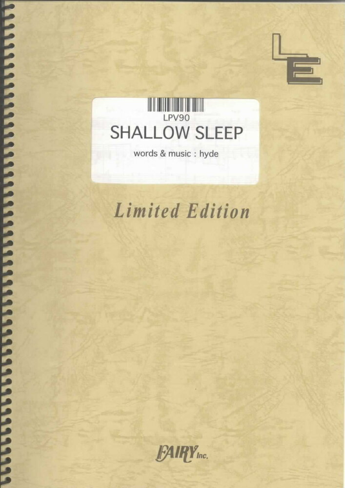 LPV90 SHALLOW SLEEP／HYDE
