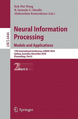 The two volume set LNCS 6443 and LNCS 6444 constitutes the proceedings of the 17th International Conference on Neural Information Processing, ICONIP 2010, held in Sydney, Australia, in November 2010.The 146 regular session papers presented were carefully reviewed and selected from 470 submissions. The papers of part I are organized in topical sections on neurodynamics, computational neuroscience and cognitive science, data and text processing, adaptive algorithms, bio-inspired algorithms, and hierarchical methods. The second volume is structured in topical sections on brain computer interface, kernel methods, computational advance in bioinformatics, self-organizing maps and their applications, machine learning applications to image analysis, and applications.
