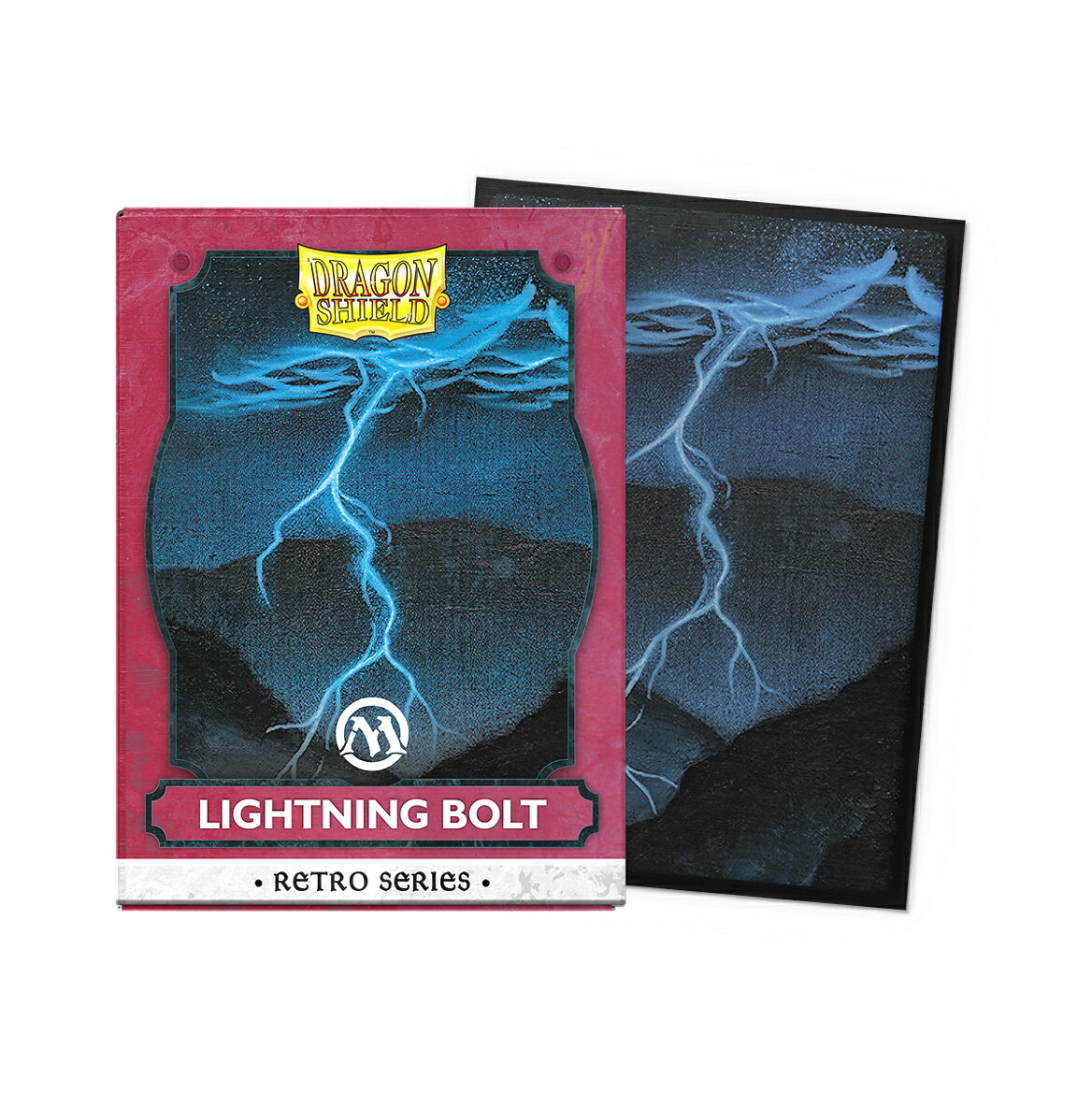 ■商品説明
大人気のMagic: The Gathering公式スリーブ「Lightning Bolt」。
63mm×88mmサイズのカードに適したスタンダードサイズのブラッシュドアート仕様です。

1Box：10個入り
1カートン：50個入り【対象年齢】：6歳以上