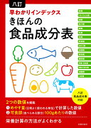 八訂　早わかりインデックス　きほんの食品成分表