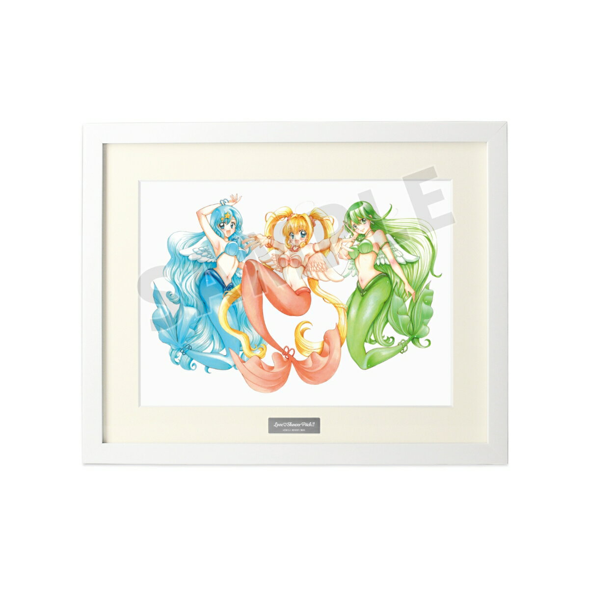 ぴちぴちピッチ花森ぴんく先生 描き下ろし 集合 羽を纏ったマーメイドver. キャラファイングラフ