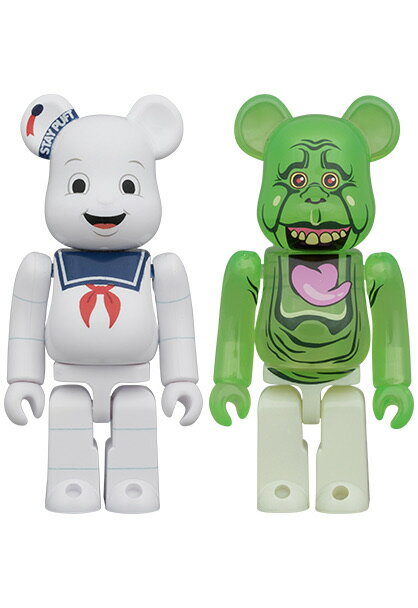BE＠RBRICK STAY PUFT MARSHMALLOW MAN & SLIMER 100% 2PCS SET (フィギュア)