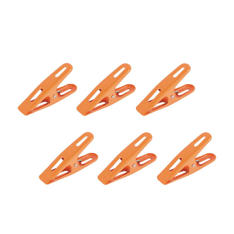 6 COLORED CLIPS A ORANGE　118-345AOR