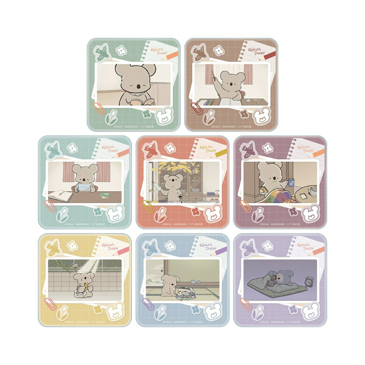 アニメ「コアラ絵日記」トレーディング場面写アクリルコースター(BOX＝8個)