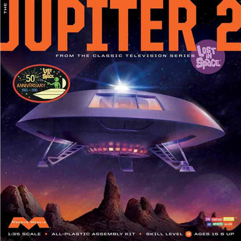 ●メビウスモデルが送る「宇宙家族ロビンソン」アイテムの真打ちともいえるロビンソン一家の乗る円盤型宇宙船「ジュピター2号」を忠実に再現
●直径50cmとそのサイズは正にアメリカン！！ジュピター2号プラモデルキット史上、最大サイズ
●現存するあらゆる資料を徹底リサーチして完全再現
●電飾を容易にするためにパーツ分割や透明パーツ化

Lost in Space&reg; is (C)2007 Space Productions. All Rights Reserved. Lost in Space&reg; and it's indicia, characters and designs, are registered trademarks of Space Productions. Licensed by Synthesis Entertainment. The Fantasy Worlds of Irwin Allen&reg; is a registered trademark of Synthesis Entertainment.

・ホビー系商品についての諸注意
メーカー都合により発売の大幅な延期が発生する可能性がございます。
予約商品についてはメーカーから順次入荷次第の発送となります。メーカー公表の発売日とは異なる場合がございますのでご了承ください。【対象年齢】：
