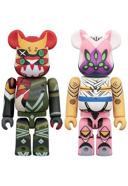 BE＠RBRICK 『シン・エヴァンゲリオン劇場版:||』 エヴァンゲリオン新2号機α & エヴァンゲリオン8号機β 臨時戦闘形態 100% 2PCS SET (フィギュア)