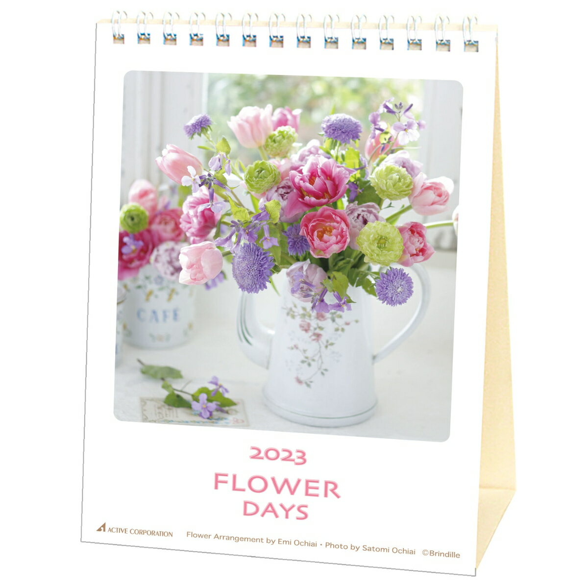 2023年　FLOWER　DAYS　カレンダー　卓上　2023年1月始まり　アクティブコーポレーショ ...