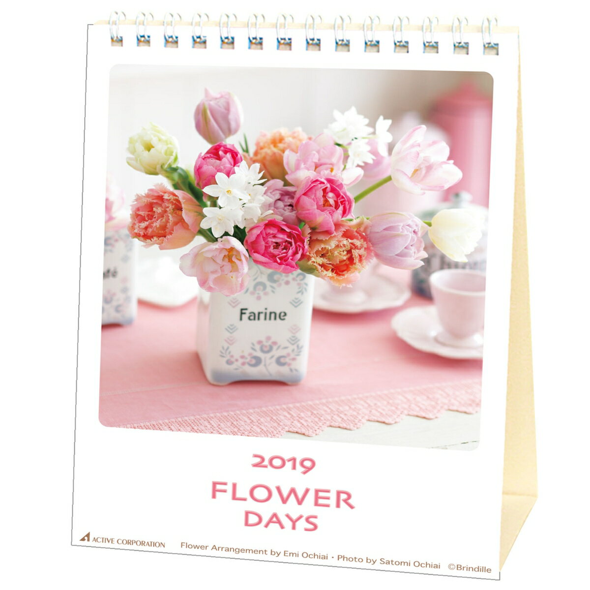 2019年 カレンダー 卓上 FLOWER DAYS