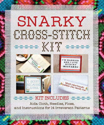 Snarky Cross-Stitch Kit SNARKY CROSS STITCH BOX KIT Publications International Ltd