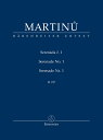 マルティヌー, Bohuslav: セレナード 第1番 H 217/原典版/Zichova編: スタディ・スコア 