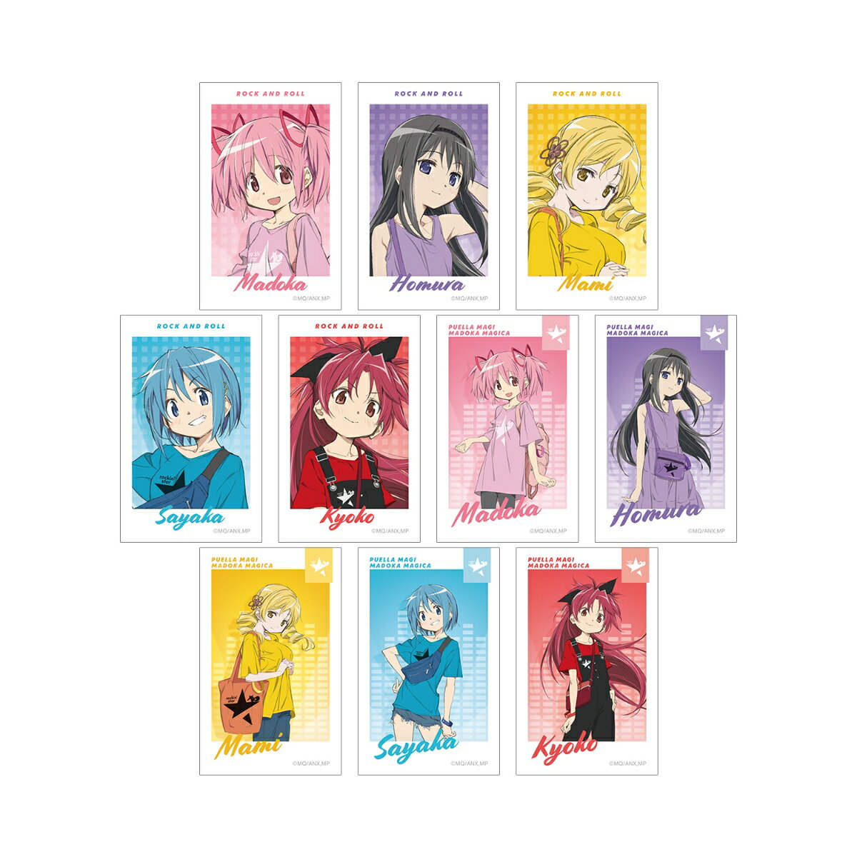 TVアニメ「魔法少女まどか☆マギカ」rockin'starコラボ 描き下ろし トレーディングインスタントカメラ風イラストカード(BOX＝10個)