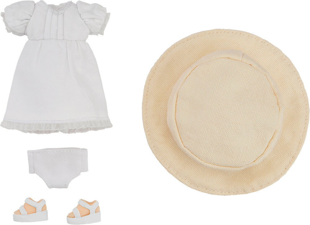 ねんどろいどどーる おようふくセット シンプルワンピース ホワイト (塗装済み完成品フィギュア)