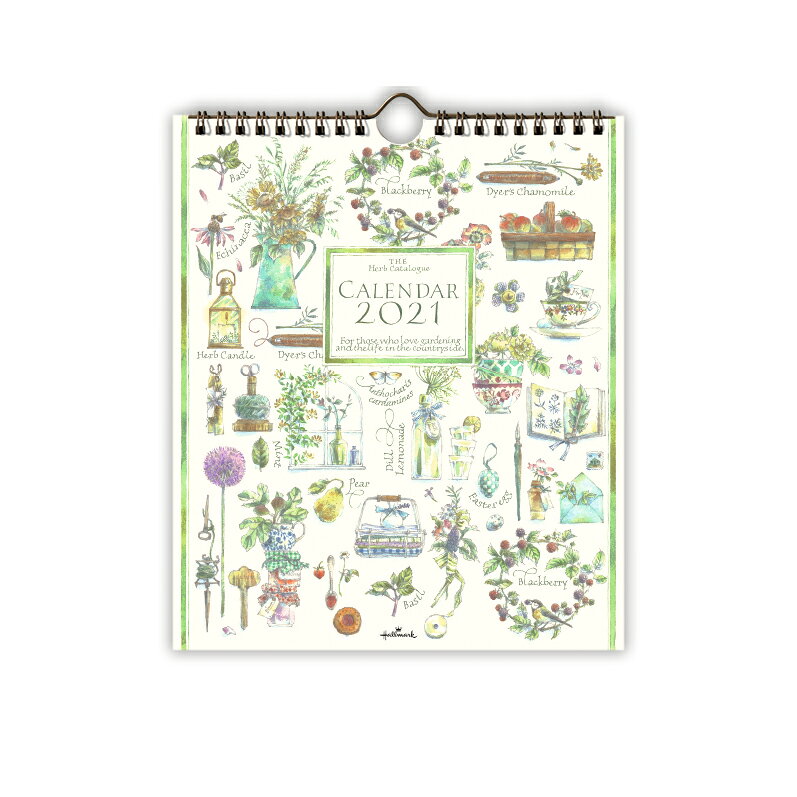 日本ホールマーク カレンダー2021年 壁掛け 小 ハーブカタログ カレンダー （カレンダー）のサムネイル