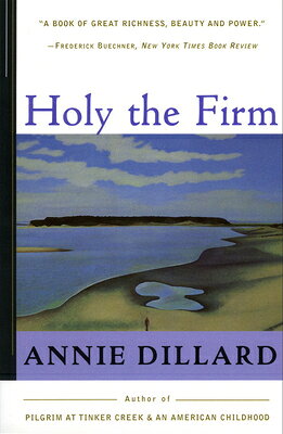 In 1975 Annie Dillard took up residence on an island in Puget Sound in a wooded room furnished with "one enormous window, one cat, one spider and one person." For the next two years she asked herself questions about time, reality, sacrifice death, and the will of God. In "Holy the Firm" she writes about a moth consumed in a candle flame, about a seven-year-old girl burned in an airplane accident, about a baptism on a cold beach. But behind the moving curtain of what she calls "the hard things -- rock mountain and salt sea," she sees, sometimes far off and sometimes as close by as a veil or air, the power play of holy fire. This is a profound book about the natural world -- both its beauty and its cruelty -- the Pulitzer Prize-winning Dillard knows so well.