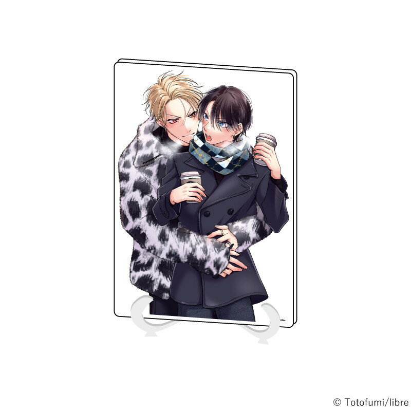 アクリルアートボード(A5サイズ)「伝説のヤリチンVS鉄壁の尻穴」02/御神楽伊織&瀬那未波B(描き下ろしイラスト)【グッズ】