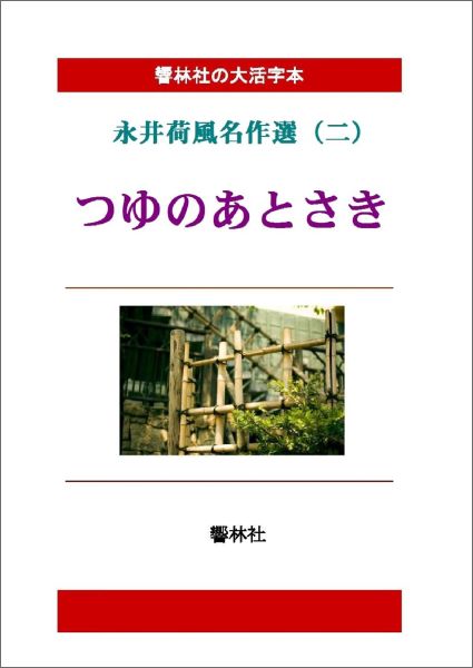 【POD】【大活字本】永井荷風名作選（二）「つゆのあとさき」? （響林社の大活字本シリーズ）