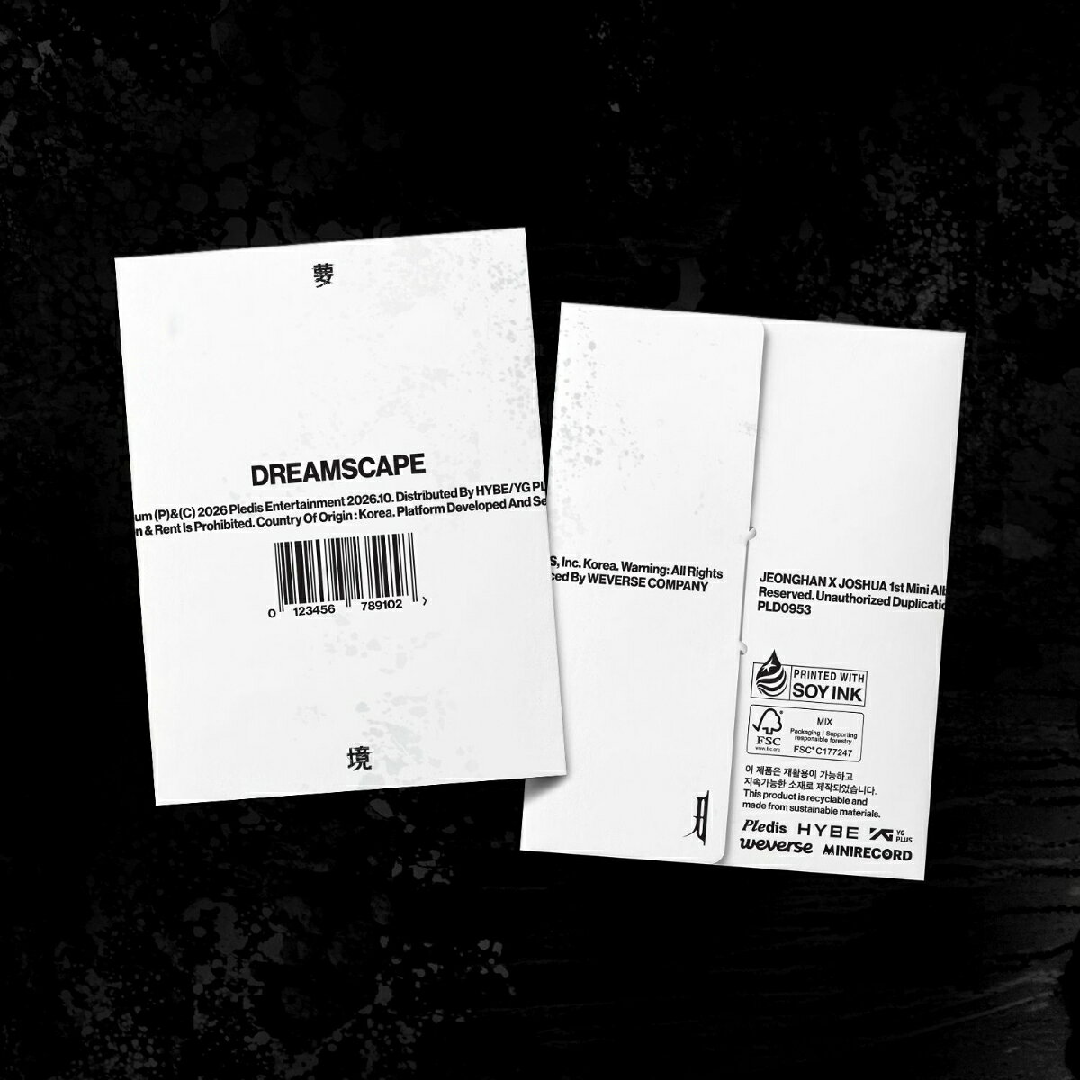 SEVENTEENのジョンハンとジョシュアによるユニット、JxJによる1stアルバム「DREAMSCAPE」