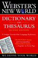 With separate dictionary and thesaurus sections on every page, this book is the only dictionary of its kind. Expanded coverage includes 3,000 new entries.